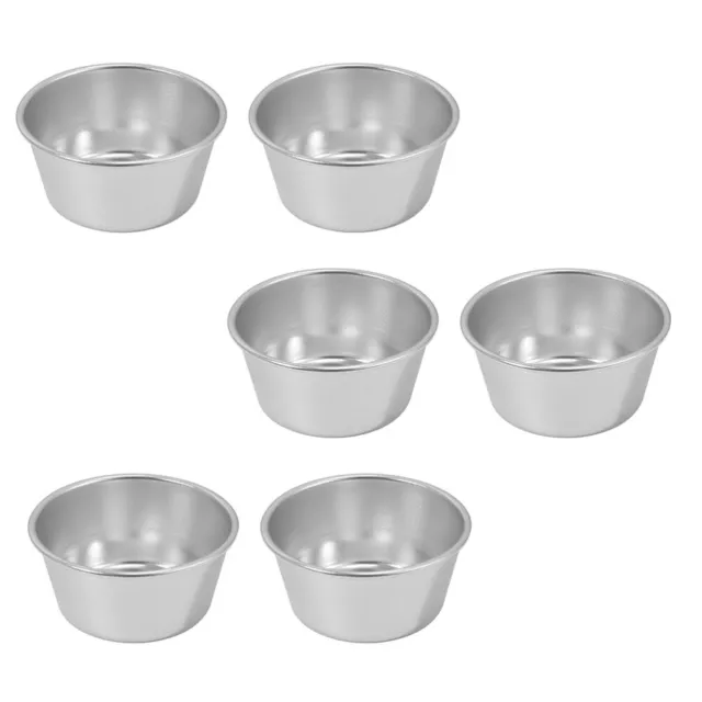 6 Pcs Pudding Cup High-carbon Steel Mini Chocolates Single Muffin Pan