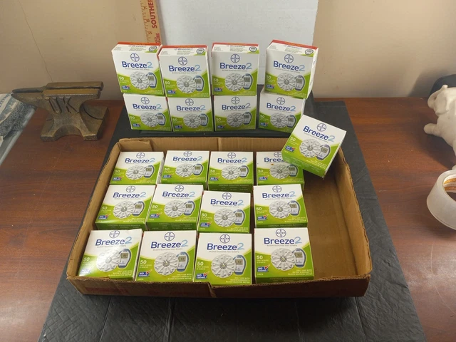 21 Breeze 2 No Coding Test Strips 50ct Boxes Expiration Dates Of Mostly 2010