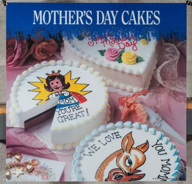 Dairy Queen Promotional Poster For Backlit Menu Sign Mothers Day Cakes dq2