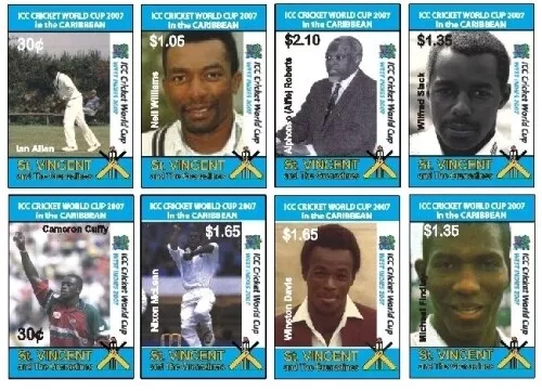 St. Vincent 2007 - SC# 3580-7 - Cricket World Cup, Sport - Set of 8 Stamps - MNH