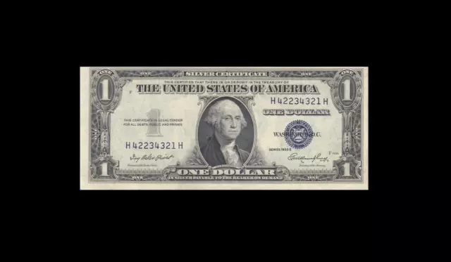 1935-E United States Silver Certificate $1 "H" (( Gem Unc ))