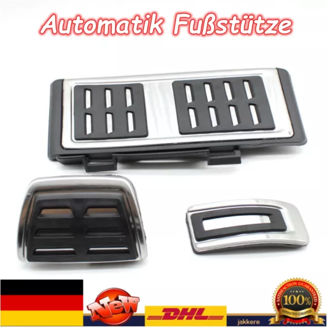 Edelstahl Automatik Fußstütze Pedale Pedalset Für VW Passat B8 Golf Seat Audi DE