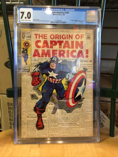 The Origins Of Captain America 7.0 CGC Graded Comic