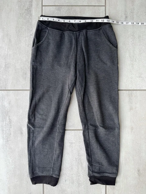 Old Navy Unisex Kids Jogger Pants Gray Heathered Pockets Fleece Lined L 10-12
