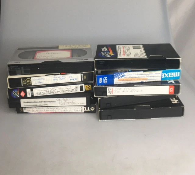 VHS BLANK TAPES Lot (10) Mixed PreRecorded Drama Comedy Romance Movies