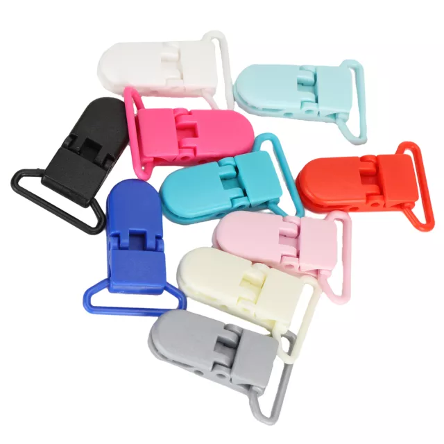 10Pcs Suspender Clips Nylon Fix Locking Duckbill Sling Clip With Buckle Part GF0