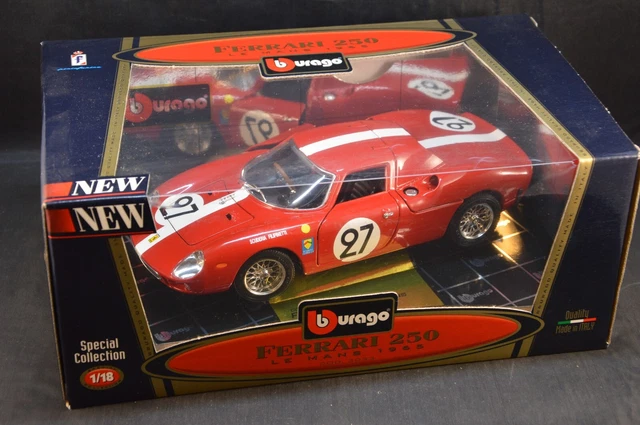 Bburago 1/18 Ferrari 250 GTO – Le Mans 1965, 1000 Km Nürburgring, Club Des 11
