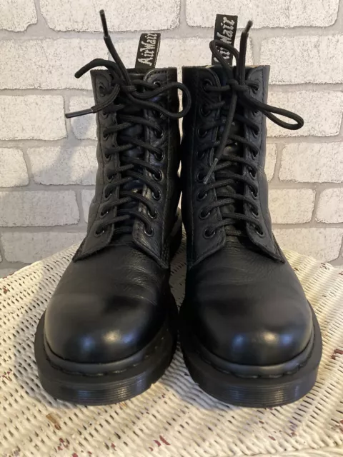 DR MARTENS BLACK Leather Pascal Boots Size 4 £75.00 - PicClick UK