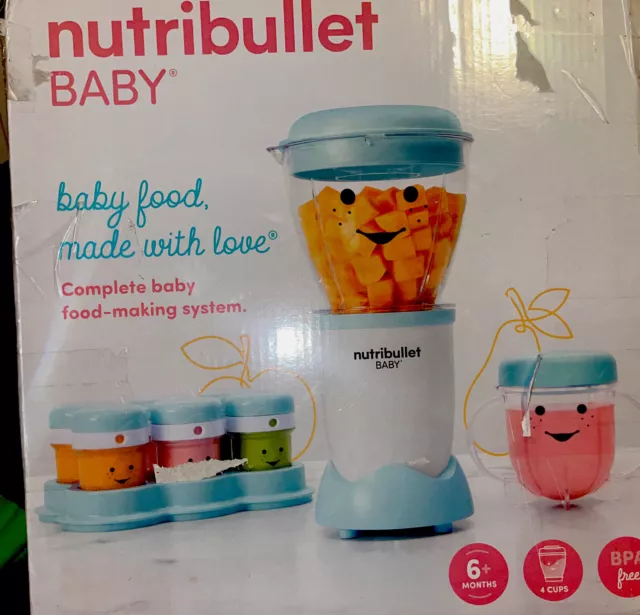 NutriBullet Baby Food Blender, 32-oz, Blue, NBY-50100 