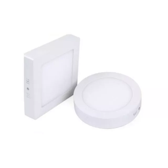 Faretto Plafoniera Pannello Lampada Led 6 12 18 25 Watt Tondo Luce Calda Fredda