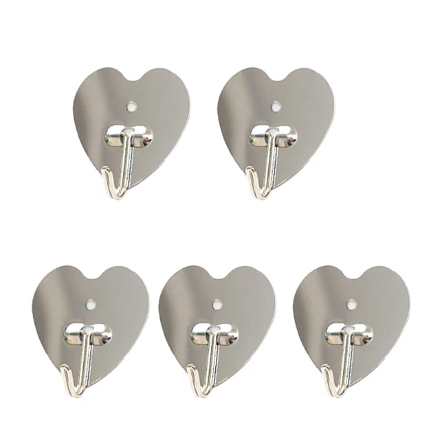 10 Pcs Adhesive Hooks Wall Hanger Entry Cloth Rack Entryway Coat Child Key