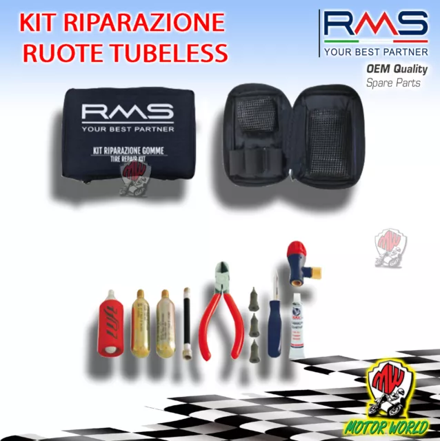 Kit Gonfiaggio Riparazione Tubeless RMS MOTO RMS - 267020110