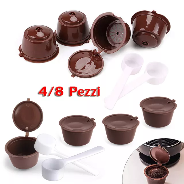 4/8 X CIALDE riutilizzabili capsule di caffè compatibili per Dolce Gusto  Miscela EUR 24,99 - PicClick IT