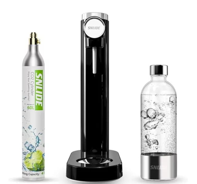 SNLIDE Soda/Sparkling Water Maker, Sada Machine W/1L Pet Bottle, CO2 Cylinder