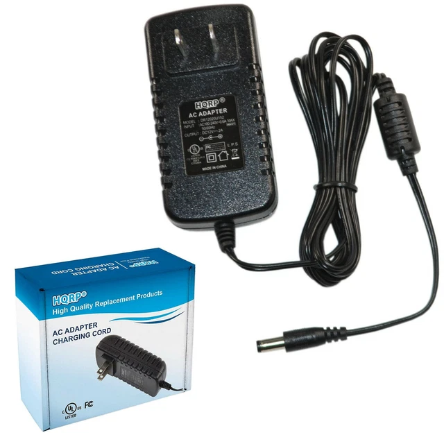 HQRP 12V AC Adaptateur / Alimentation Électrique pour Yamaha DD-65 DD65