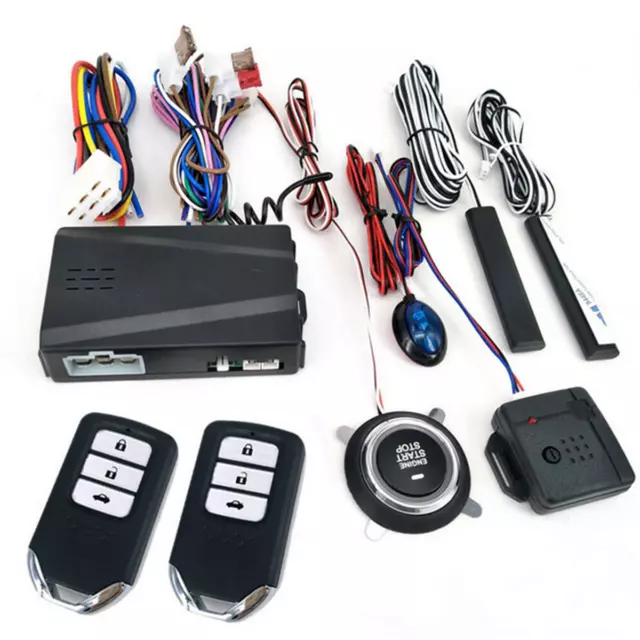 Car Keyless Entry System Engine Start Alarm System Push One-button Starter Stop