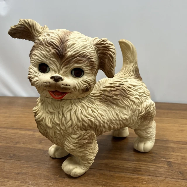 vintage 1960s The Edward Mobley Co. rubber squeak dog. Nice shape Clean