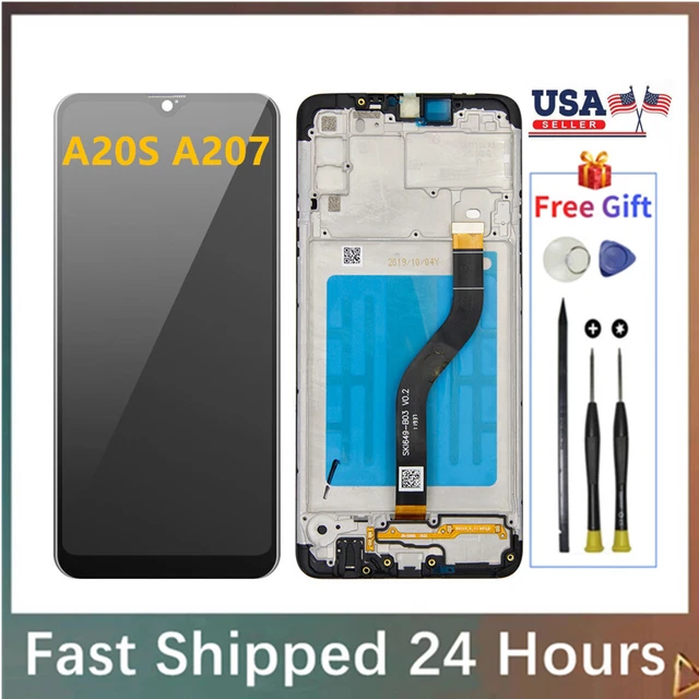For Samsung Galaxy A20s 2019 A207 LCD Display Touch Screen Digitizer Frame Tool