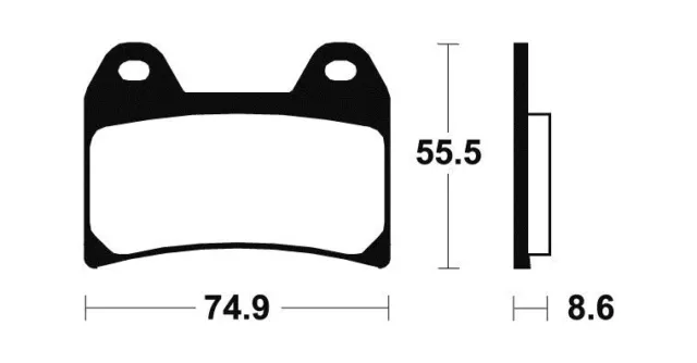 48360 - Plaquettes de frein frittées avant haute performance MFP206 compatible a