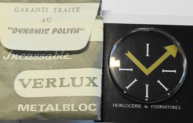 Verre De Montre Acrylique - Diamètre 25.5 Mm - Bague Chromée ROBUR - Neuf Sans étiquette