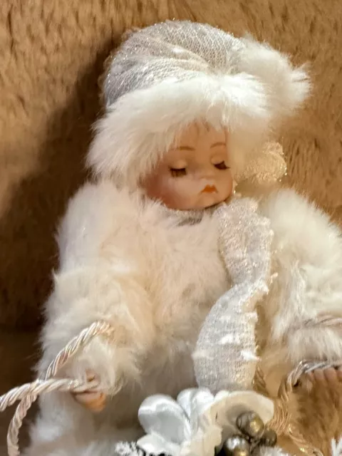 Winter Baby Doll Bundled in Faux Fur In Sleigh Heritage Signature Collection