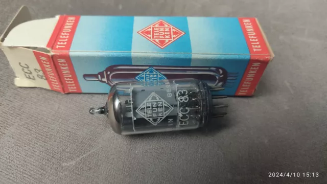 Tube Ecc83 = 12Ax7  Telefunken  Nos Nib Perfect