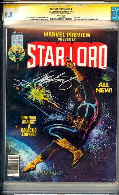 Marvel Preview 11 CGC 9.8 SS Claremont 2nd Peter Quill Star-Lord Single Highest