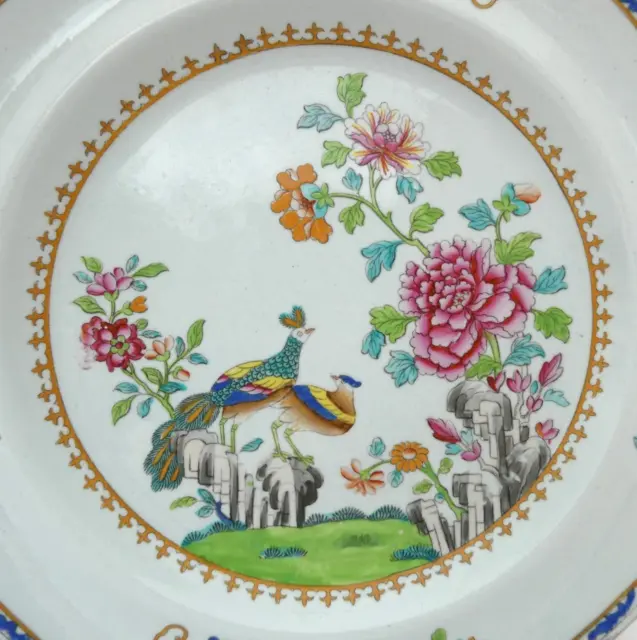 Antique c1815-30 Spode Stone China Dessert Plate Peacock Pattern 2118 Excellent 3