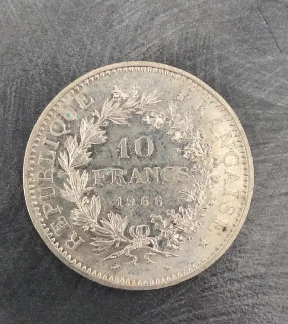 Pièce En Argent 10F Hercule 1966