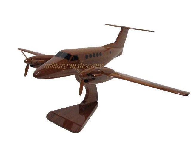 C-12 Huron Army Beech Beechcraft Turbo King Air 200 Airplane Wood Wooden Model
