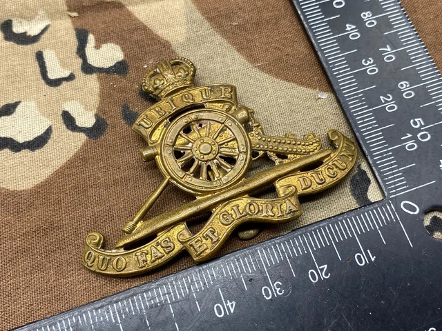 ORIGINAL WW1 / WW2 British Army Royal Artillery Cap Badge £12.00 ...