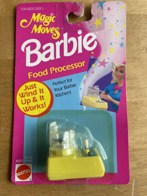 Barbie Küchenmaschine - Magie bewegt sich nur Wind & es funktioniert! 1993 Arcotoys Mattel