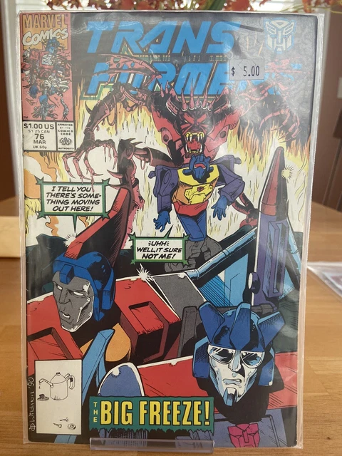 Transformers #76 (1991) Marvel Comics Late Issue Low Print VF/NM Bagged