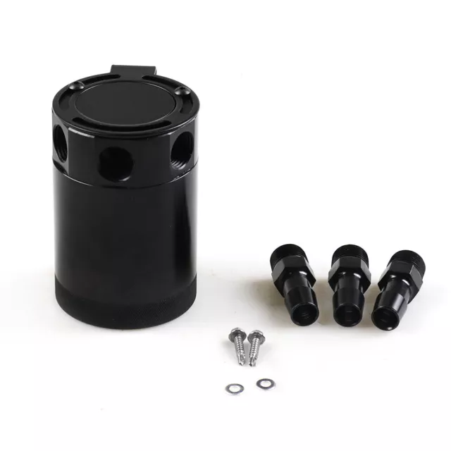 Universal 3-Port Oil Catch/Can/Tank/Reservoir Air-Oil Separator Racing Baffled