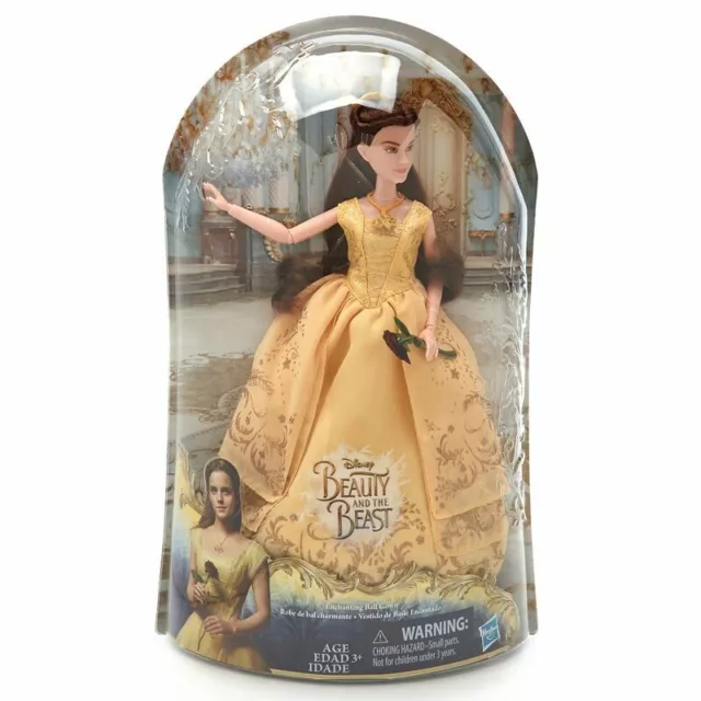 Disney Beauty and the Beast Enchanting Ball Gown Belle Fashion Doll Yellow Dress