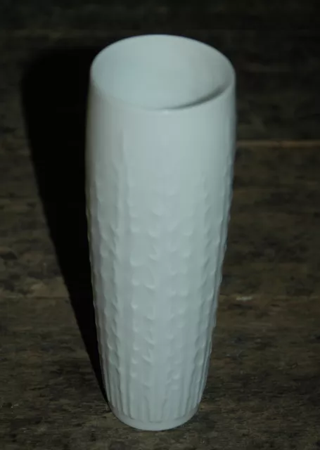 Hutschenreuther Selb - Porzellan Vase - weiß - tolles Dekor