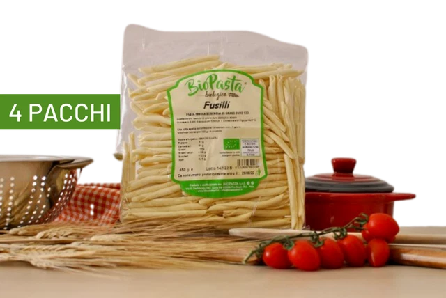 Fusilli freschi bio pasta artigianale tipica lucana Multipack da 4 pacchi