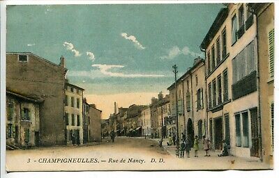 Vintage Postcard 3 - Champigneulles - Rue de Nancy France