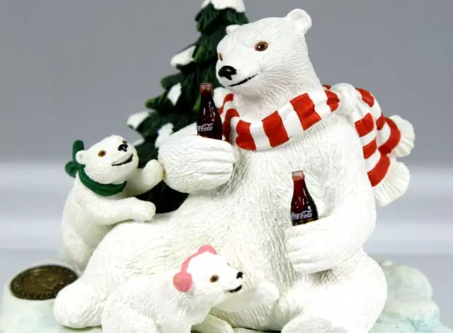 Coca-Cola Heritage Collection 1995 Always Coca-Cola Polar Bears Family Figurine