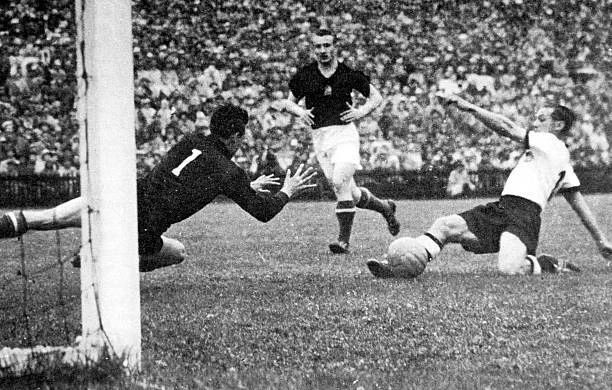 WEST GERMANY VS Hungary During World Cup Final 1954 Old Photo $5.81