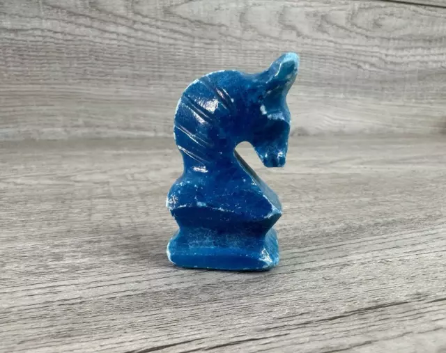 Blue Marble / Onyx Stone Replacement Knight Chess Piece