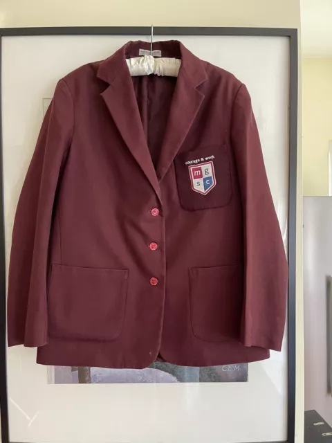 Mentone Girls Secondary School Blazer Size 14 Good Cond Rrp $209.95