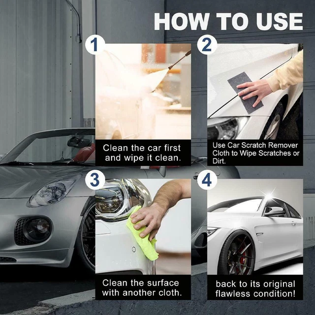 6Pcs/box Nano Sparkle Cloth Car Scratch Repair Cloth Cloth Car Nano Y6T9
