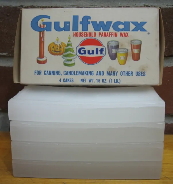 Gulf Wax Household Paraffin Wax for Canning or Candlemaking 1lb . NEW