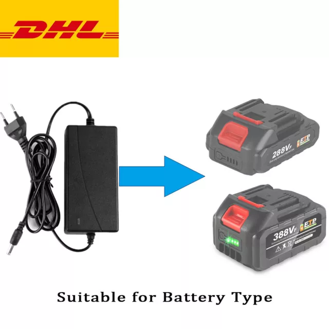 21V Batterie EU Ladegerät Für Kettensäge Rasentrimmer Multitool Akku Netzteil