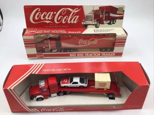 Coca-Cola Big Rig Tractor Trailer 3300C, Corgi Turbo Racing Team Diecast 3700C