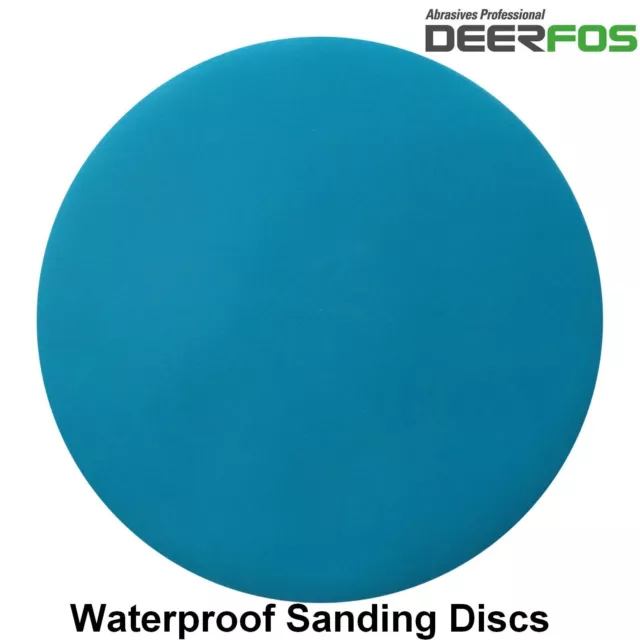 125mm Sanding Discs Orbital Wet or Dry Sandpaper Hook & Loop Pads Plain 40-3000