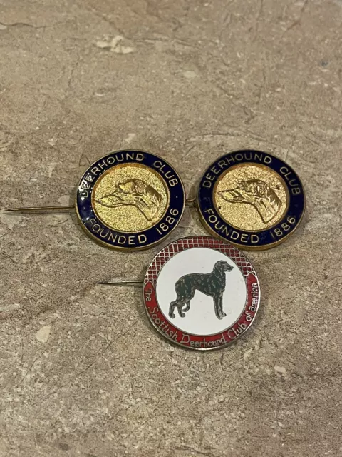 Lot: Scottish Deerhound Club Member Badges