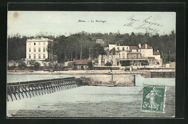 CPA Ablon, le Barrage