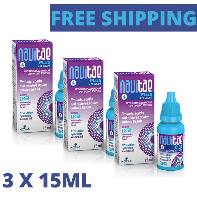 3 X Navitae Plus Augentropfen 15Ml – Kostenloser Versand